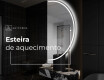 Espelho LED Elegante em Forma de Meia-Lua - Para Casa de Banho A223 #8