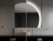 Espelho LED Elegante em Forma de Meia-Lua - Para Casa de Banho Q221 #3