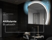 Espelho LED Elegante em Forma de Meia-Lua - Para Casa de Banho Q222 #7