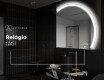 Espelho LED Elegante em Forma de Meia-Lua - Para Casa de Banho Q222 #9