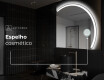 Espelho LED Elegante em Forma de Meia-Lua - Para Casa de Banho Q222 #5