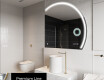 Espelho LED Elegante em Forma de Meia-Lua - Para Casa de Banho Q223 #4