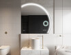 Espelho LED Elegante em Forma de Meia-Lua - Para Casa de Banho Q223 #10