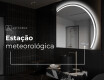 Espelho LED Elegante em Forma de Meia-Lua - Para Casa de Banho Q223 #7