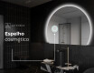 Espelho LED Elegante em Forma de Meia-Lua - Para Casa de Banho W221 #5