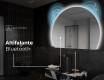Espelho LED Elegante em Forma de Meia-Lua - Para Casa de Banho W221 #6