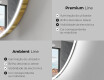 Espelho LED Elegante em Forma de Meia-Lua - Para Casa de Banho W222 #2