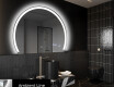 Espelho LED Elegante em Forma de Meia-Lua - Para Casa de Banho W222 #3