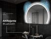 Espelho LED Elegante em Forma de Meia-Lua - Para Casa de Banho W222 #7
