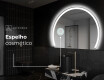 Espelho LED Elegante em Forma de Meia-Lua - Para Casa de Banho W222 #5