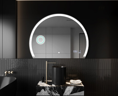 Espelho LED Elegante em Forma de Meia-Lua - Para Casa de Banho W222 #10