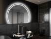 Espelho LED Elegante em Forma de Meia-Lua - Para Casa de Banho W223