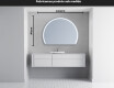 Espelho LED Elegante em Forma de Meia-Lua - Para Casa de Banho W223 #5
