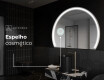 Espelho LED Elegante em Forma de Meia-Lua - Para Casa de Banho W223 #6
