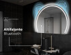 Espelho LED Elegante em Forma de Meia-Lua - Para Casa de Banho W223 #7