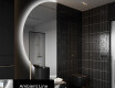 Espelho LED Elegante em Forma de Meia-Lua - Para Casa de Banho D221