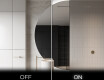 Espelho LED Elegante em Forma de Meia-Lua - Para Casa de Banho D221 #3