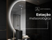 Espelho LED Elegante em Forma de Meia-Lua - Para Casa de Banho D221 #6