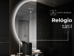 Espelho LED Elegante em Forma de Meia-Lua - Para Casa de Banho D221 #7
