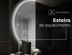 Espelho LED Elegante em Forma de Meia-Lua - Para Casa de Banho D221 #8
