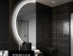 Espelho LED Elegante em Forma de Meia-Lua - Para Casa de Banho D222