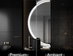 Espelho LED Elegante em Forma de Meia-Lua - Para Casa de Banho D222