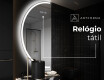 Espelho LED Elegante em Forma de Meia-Lua - Para Casa de Banho D222 #7