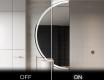 Espelho LED Elegante em Forma de Meia-Lua - Para Casa de Banho D222 #3