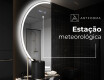 Espelho LED Elegante em Forma de Meia-Lua - Para Casa de Banho D222 #6