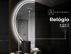 Espelho LED Elegante em Forma de Meia-Lua - Para Casa de Banho D223 #7