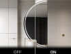 Espelho LED Elegante em Forma de Meia-Lua - Para Casa de Banho D223 #3