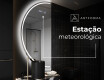 Espelho LED Elegante em Forma de Meia-Lua - Para Casa de Banho D223 #6
