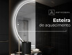 Espelho LED Elegante em Forma de Meia-Lua - Para Casa de Banho D223 #8