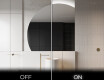 Espelho LED Elegante em Forma de Meia-Lua - Para Casa de Banho X221 #3