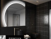 Espelho LED Elegante em Forma de Meia-Lua - Para Casa de Banho X222
