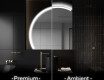 Espelho LED Elegante em Forma de Meia-Lua - Para Casa de Banho X222