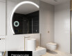 Espelho LED Elegante em Forma de Meia-Lua - Para Casa de Banho X222 #4