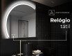 Espelho LED Elegante em Forma de Meia-Lua - Para Casa de Banho X222 #7