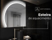 Espelho LED Elegante em Forma de Meia-Lua - Para Casa de Banho X222 #8