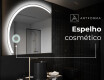 Espelho LED Elegante em Forma de Meia-Lua - Para Casa de Banho X222 #9