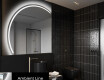 Espelho LED Elegante em Forma de Meia-Lua - Para Casa de Banho X223