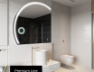 Espelho LED Elegante em Forma de Meia-Lua - Para Casa de Banho X223 #4