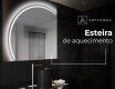 Espelho LED Elegante em Forma de Meia-Lua - Para Casa de Banho X223 #8