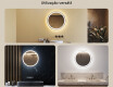 Espelho Redondo Com Luz LED 60cm com luz LED fria de 7000K, luz quente de 3000K ou luz neutra de 4500K #2