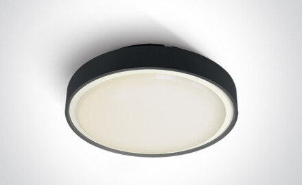 RAFTI E - candeeiro de teto 12 W, IP65, antracite