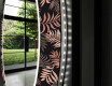 Espelho Decorativo Redondo Com Iluminação LED Para Sala De Estar - Jungle #11