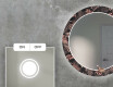 Espelho Decorativo Redondo Com Iluminação LED Para Sala De Estar - Jungle #4