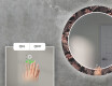 Espelho Decorativo Redondo Com Iluminação LED Para Sala De Estar - Jungle #5