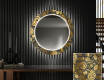 Espelho Decorativo Redondo Com Iluminação LED Para O Corredor - Ancient Pattern #1