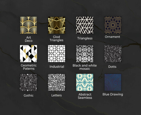 Espelho Decorativo Redondo Com Iluminação LED Para Sala De Estar - Dotted Triangles #10